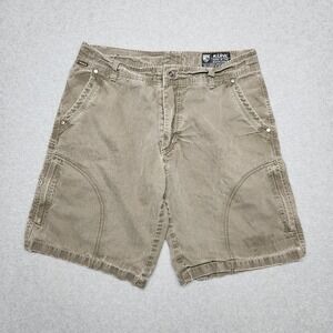 Kuhl‎ Renegade Shorts Mens 32 Brown Vintage Patina Dye Cargo Workwear Hiking